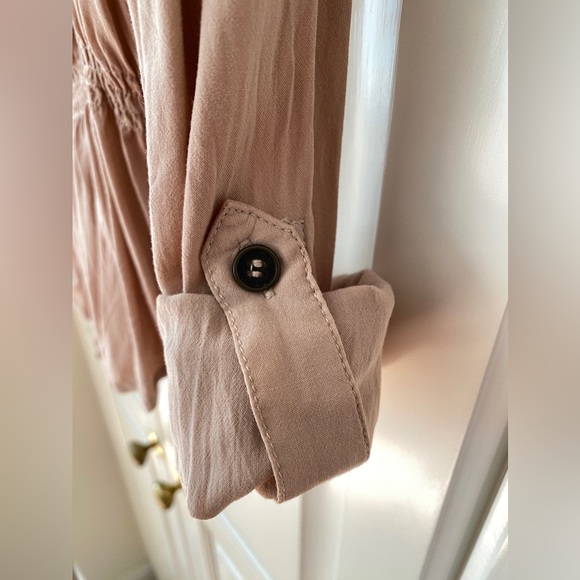 Divided H&M Cargo Button Up Shirt Beige Size 36 - Picture 9 of 13